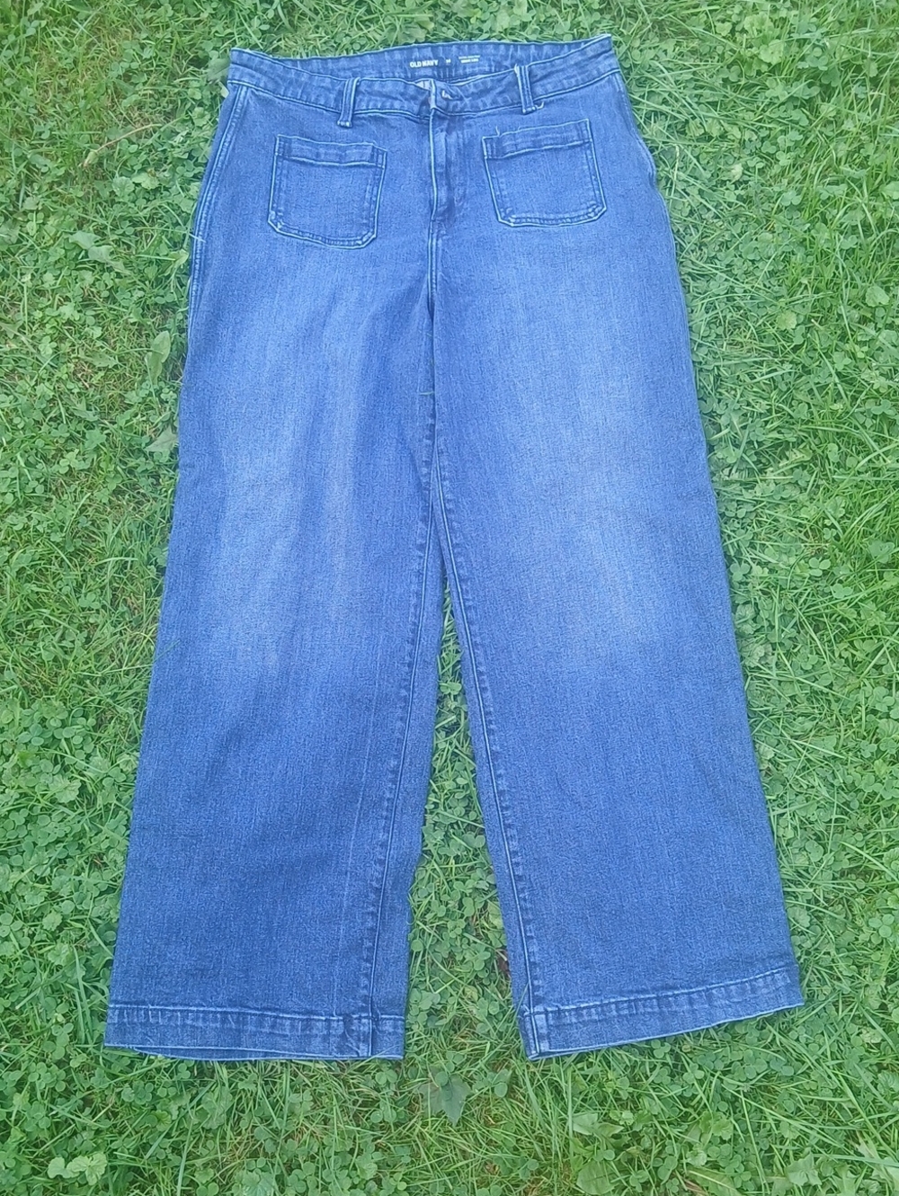 Classic Wide-Leg Women’s Jeans - Dark Blue